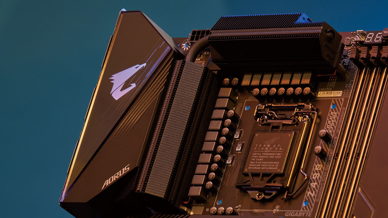 AORUS Z490 マザーボードはタンタルポリマー・コンデンサを採用 - 安定