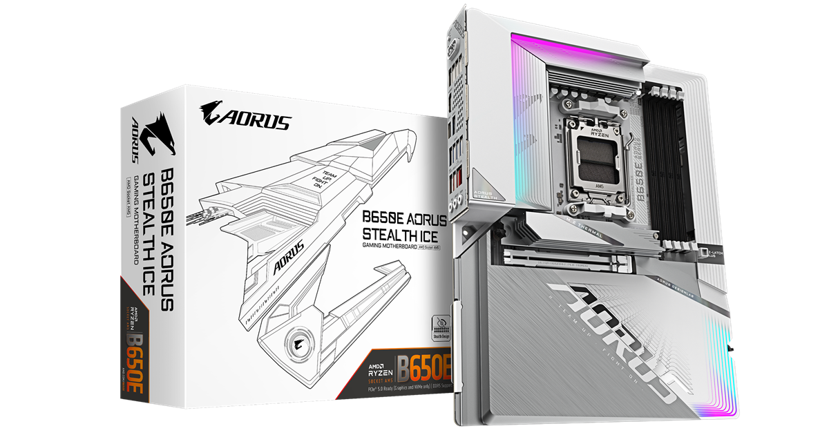 GIGABYTE AORUS B650E STEALTH 背面配線マザーボード発売